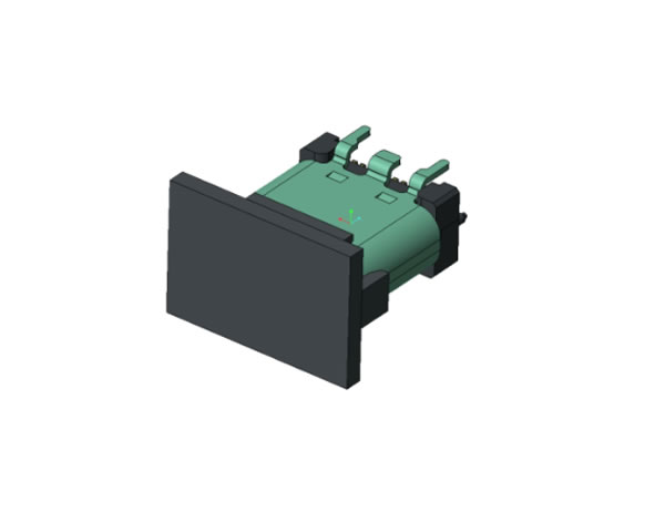 TYPE CF 16P-24P 直立式SMT有柱 H=8.8-9.3-10.5 外殼腳長(zhǎng)1.15